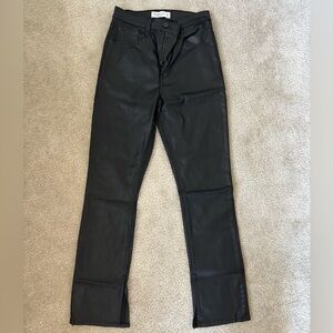 Abercrombie & Fitch Women's Black Leather Pants